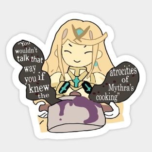 Mythra's Cooking Disaster Sticker